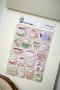 Warm sips • felt sticker sheet