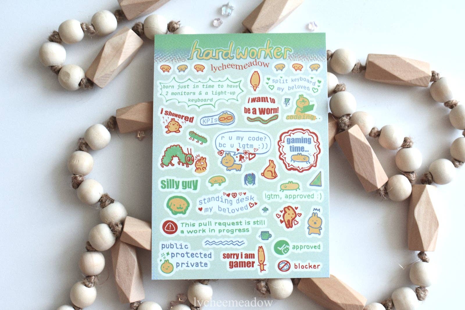 Hardworker Sticker Sheet