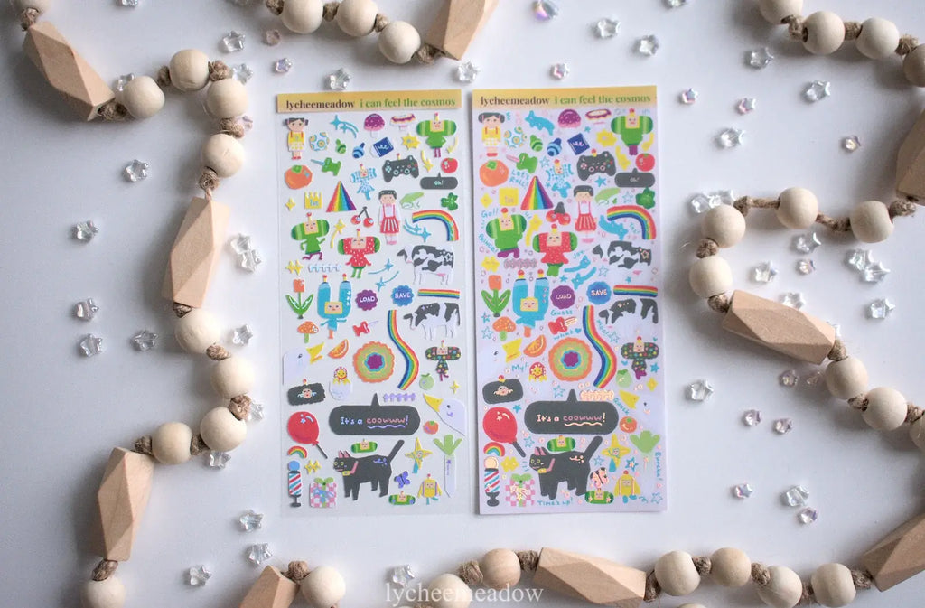 I Can See the Cosmos Holographic Sticker Sheet