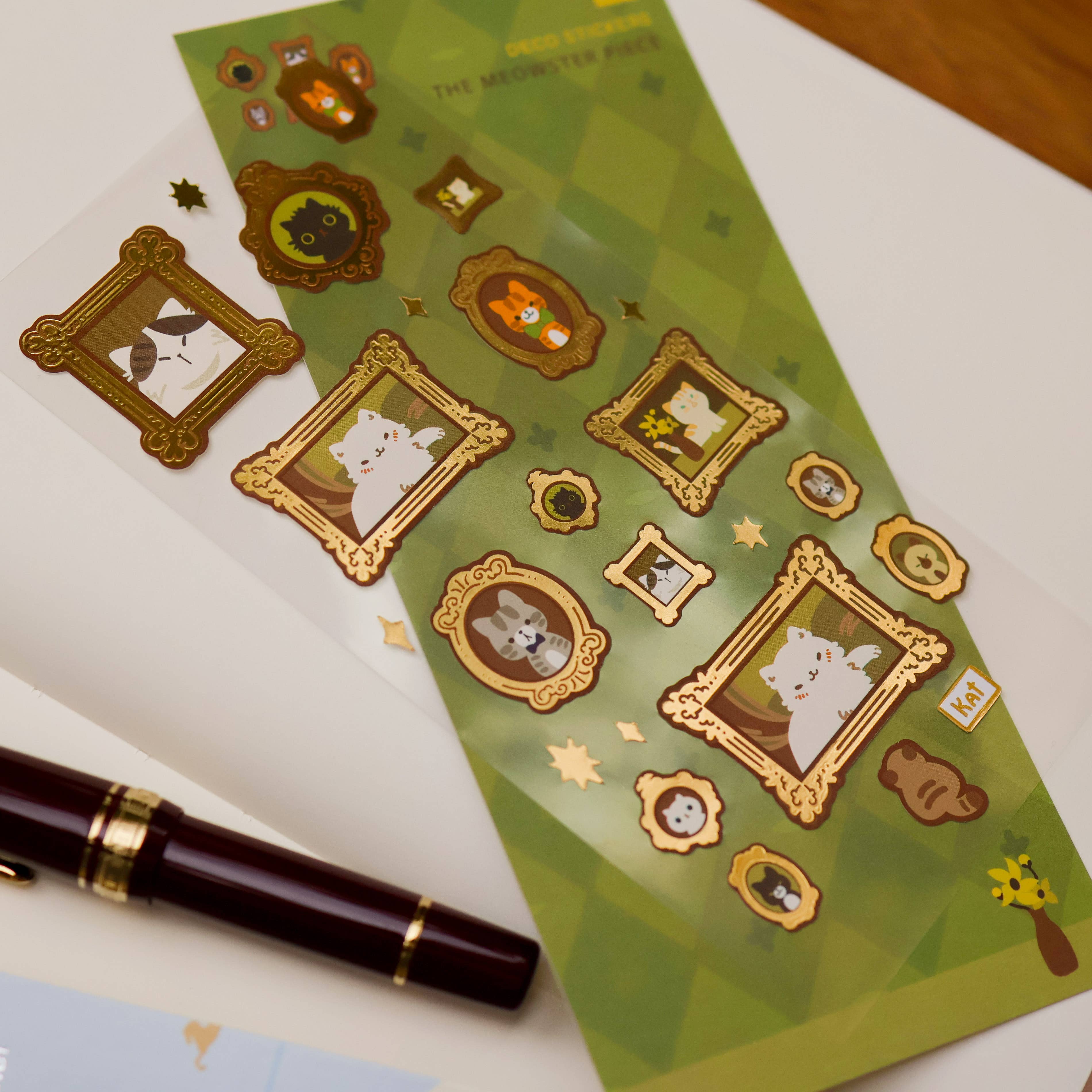 Meowster Piece Sticker Sheet