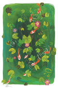 Lily and Koi 4” x 6” Art Print