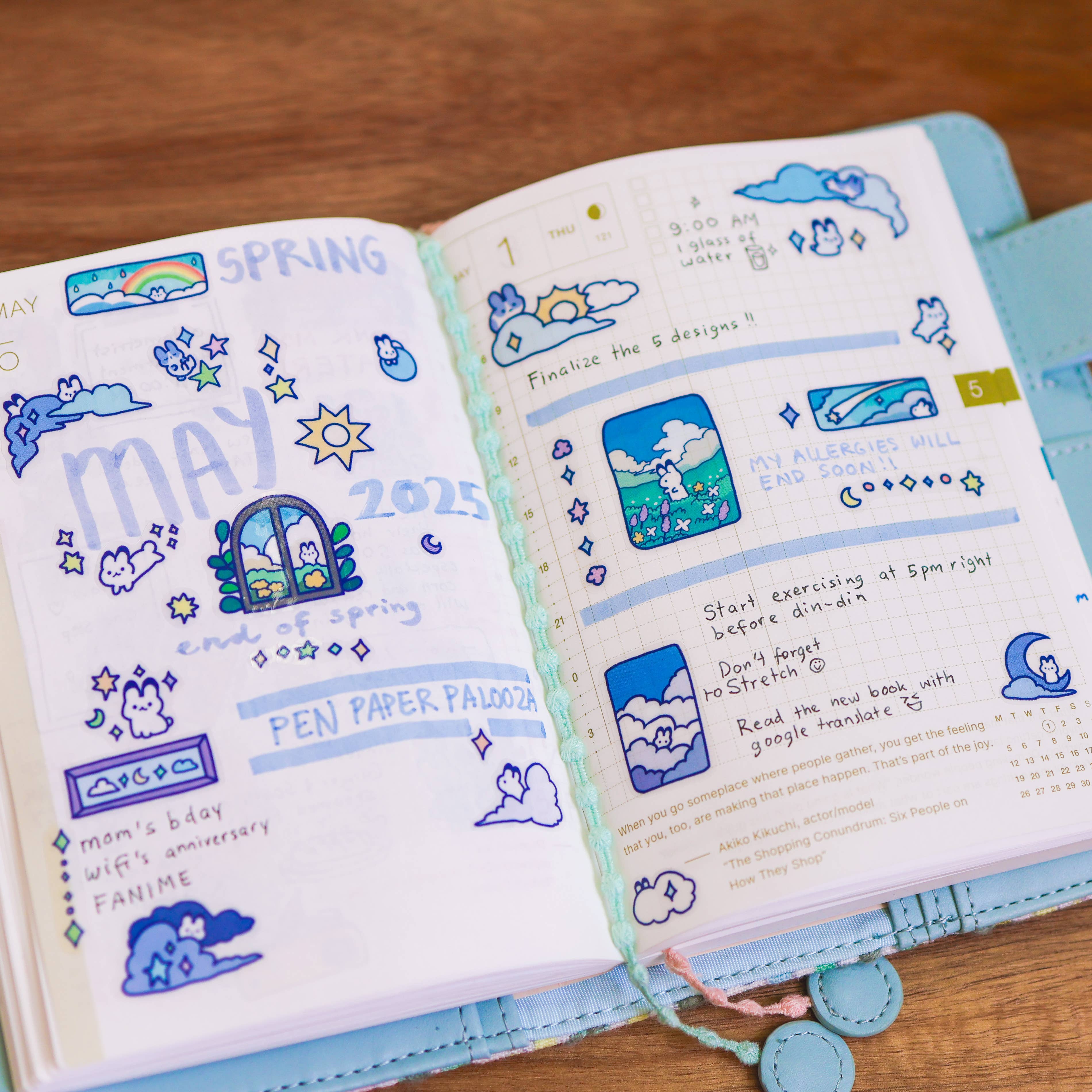 Cloudy Bunnies Sticker Sheet