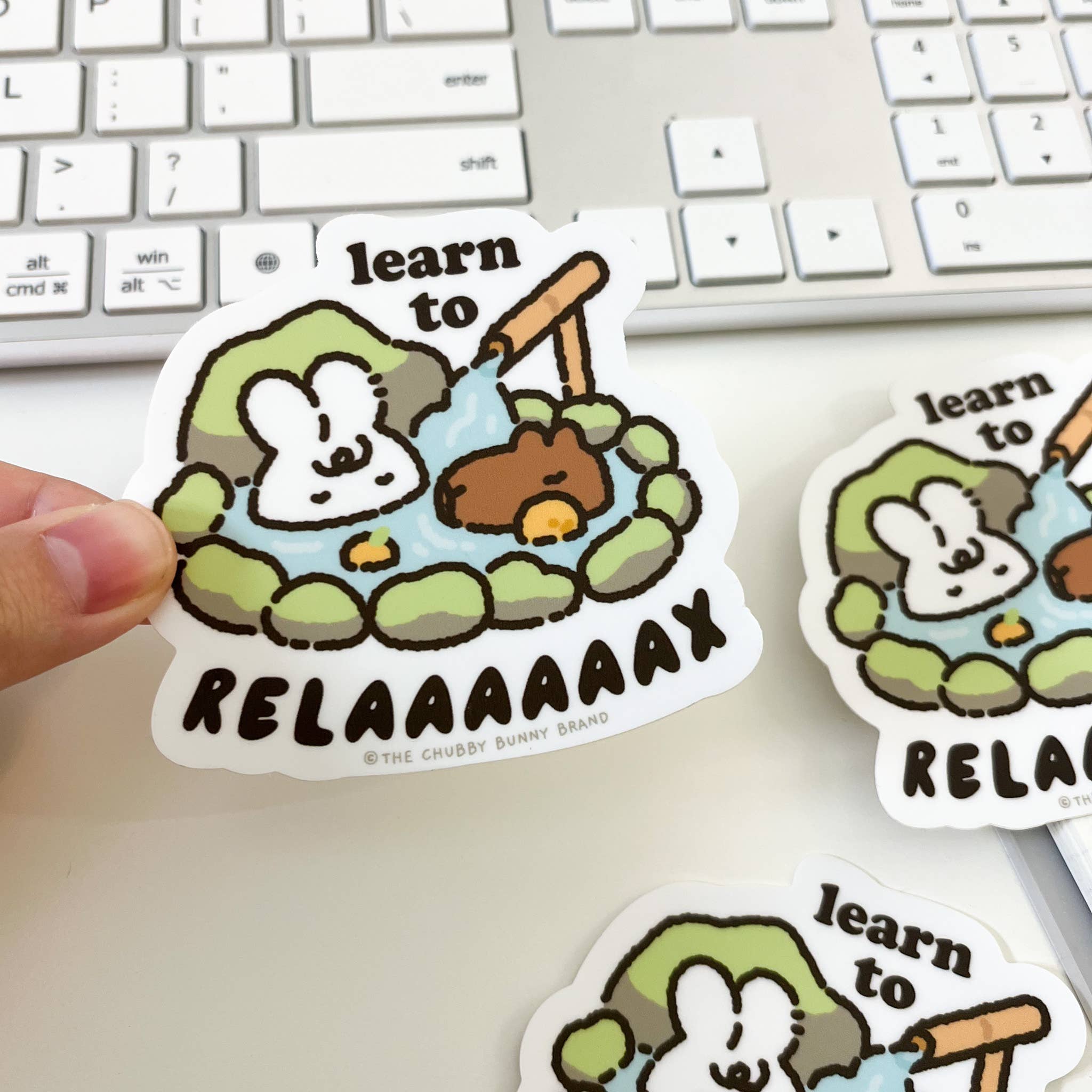 Learn to Relax Vinyl Sticker