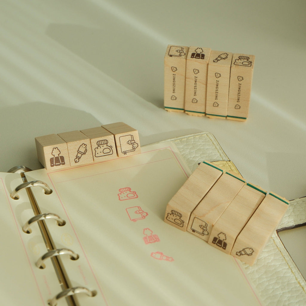 Mini Rubber Stamp - Stationery Collection
