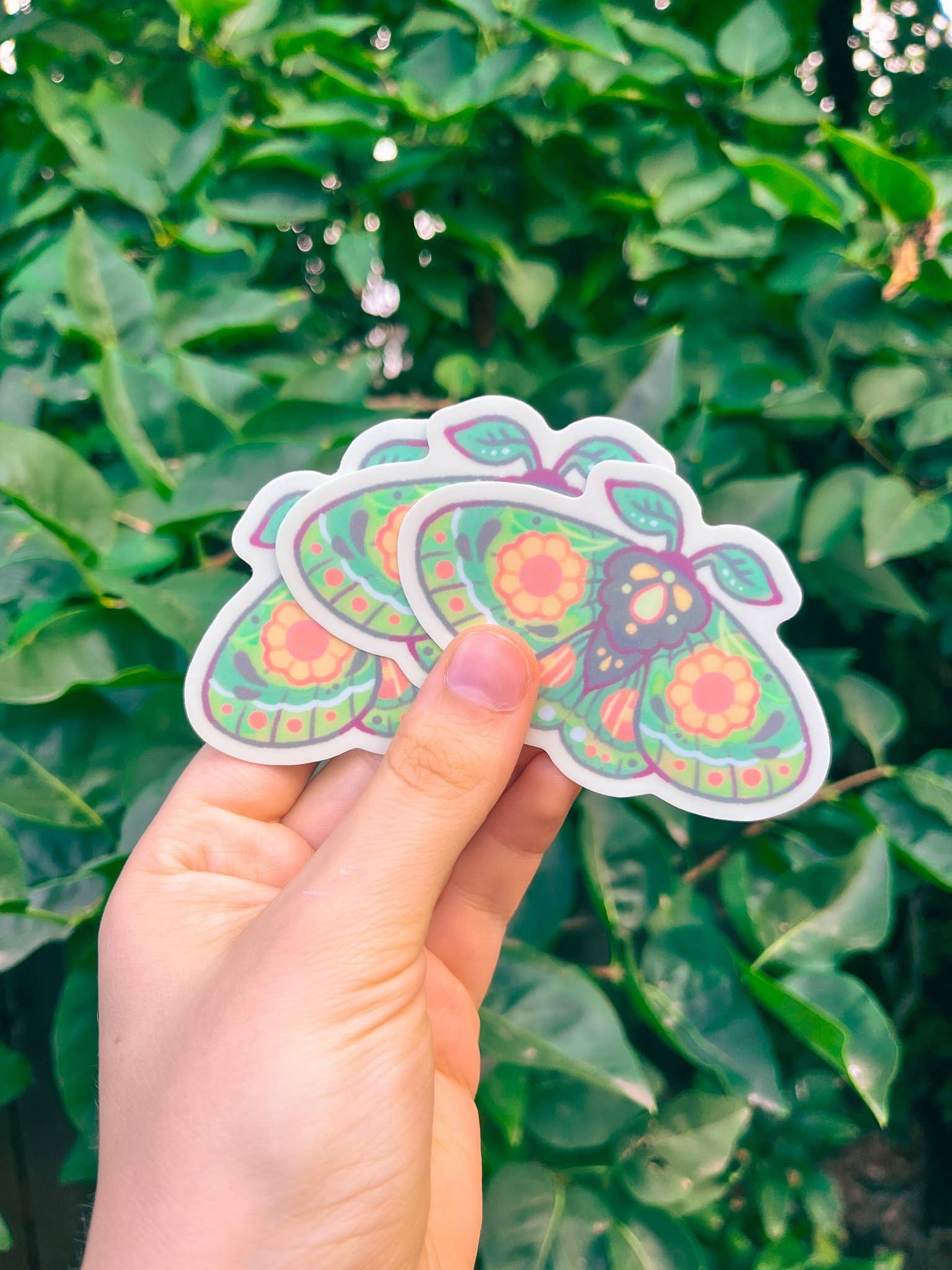 Moss Moth Sticker