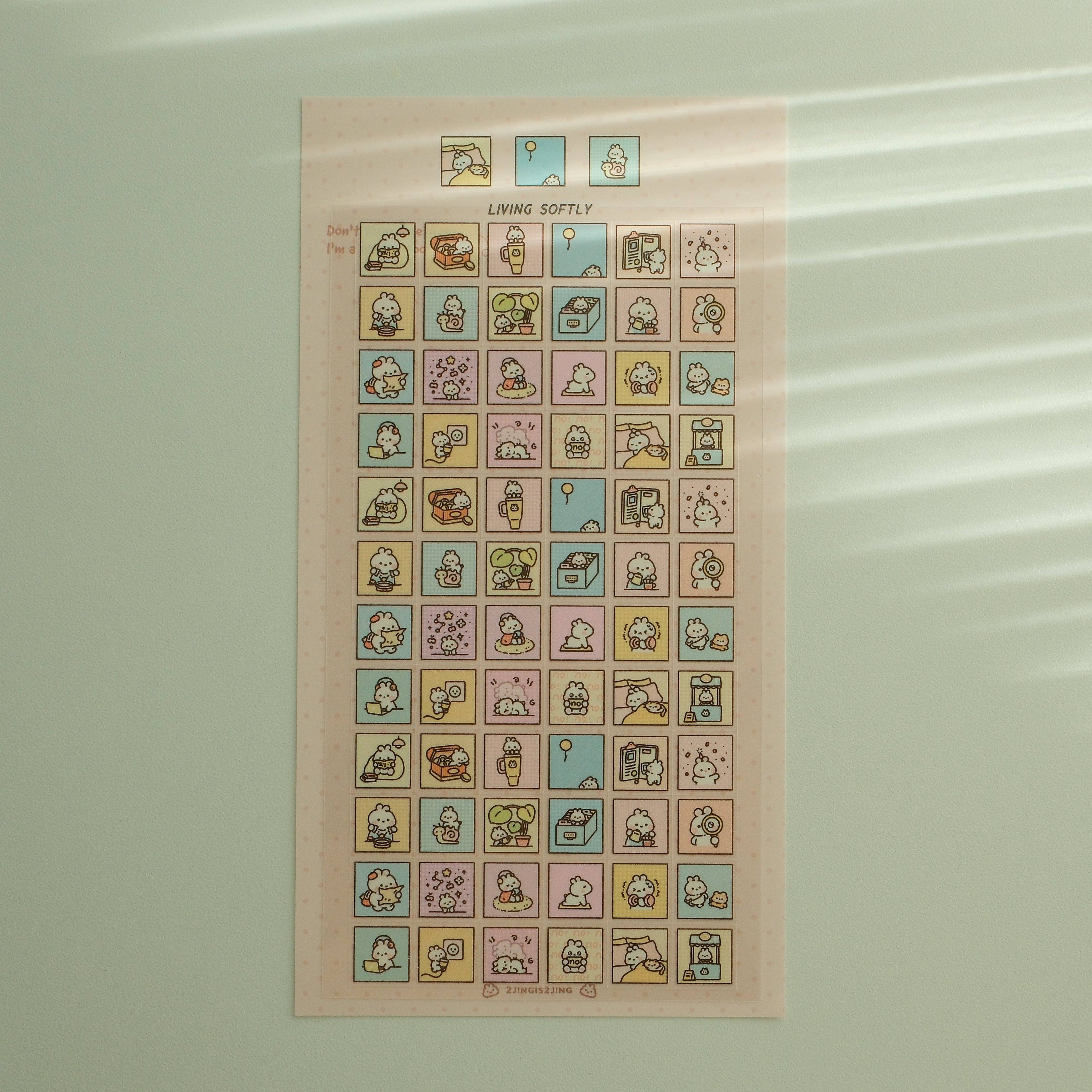 Living Softly Sticker Sheet