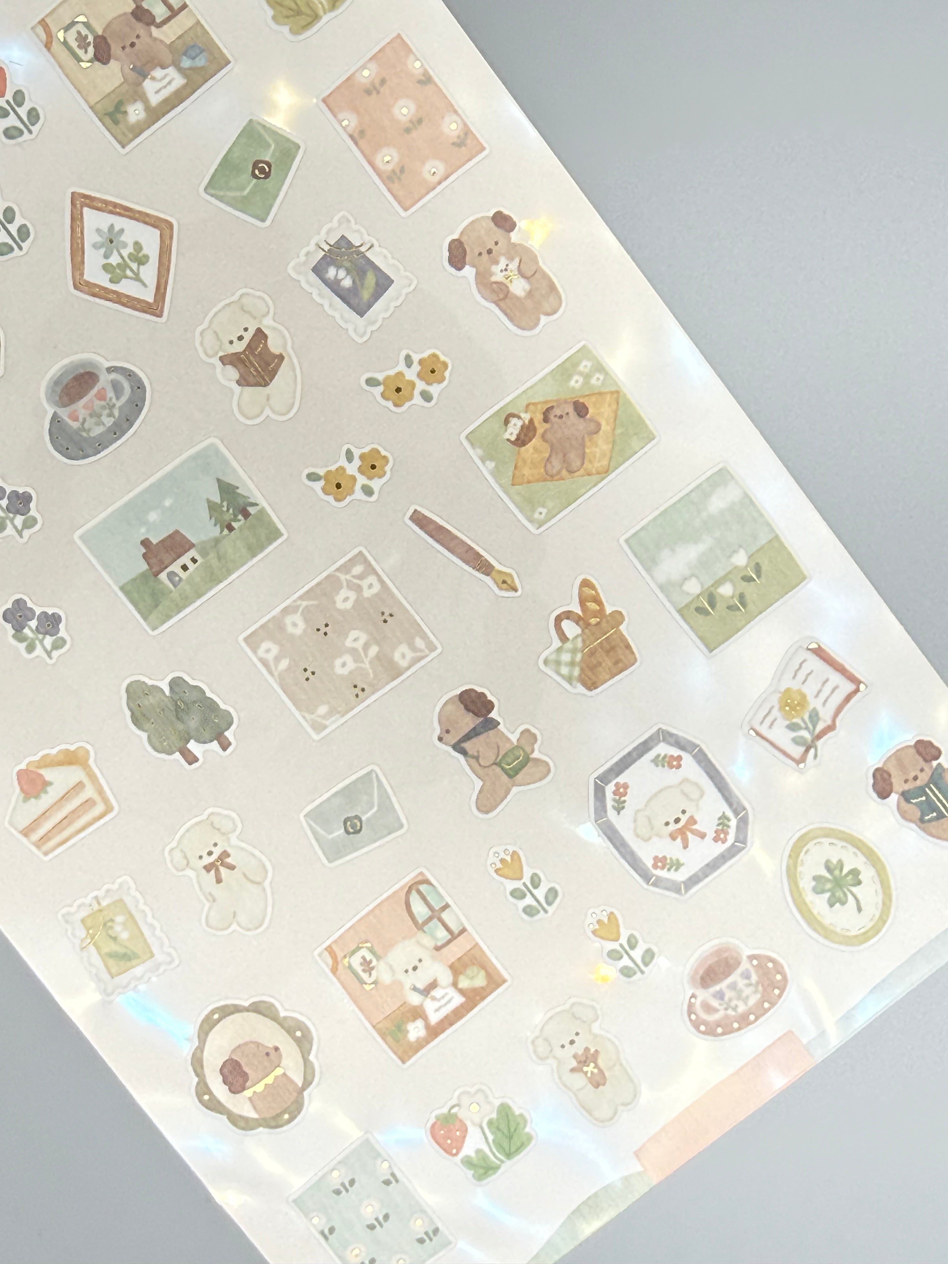 Lampo Mini Series Sticker Sheet - Dog & Late Afternoon