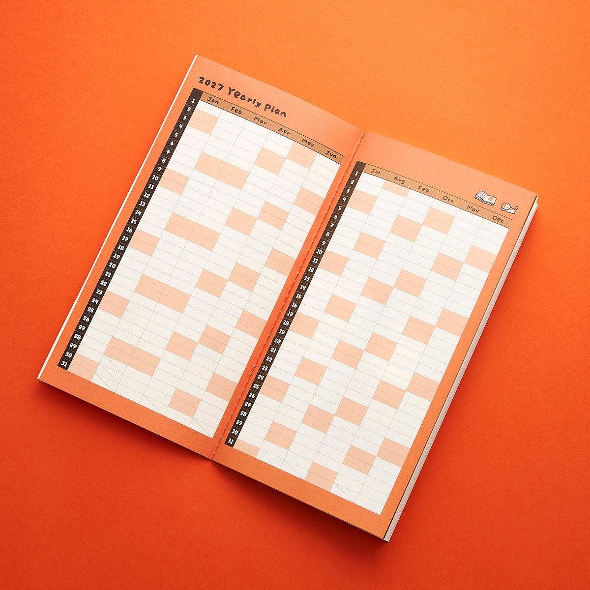 2027 Monthly Planner Insert for Travelers Notebook