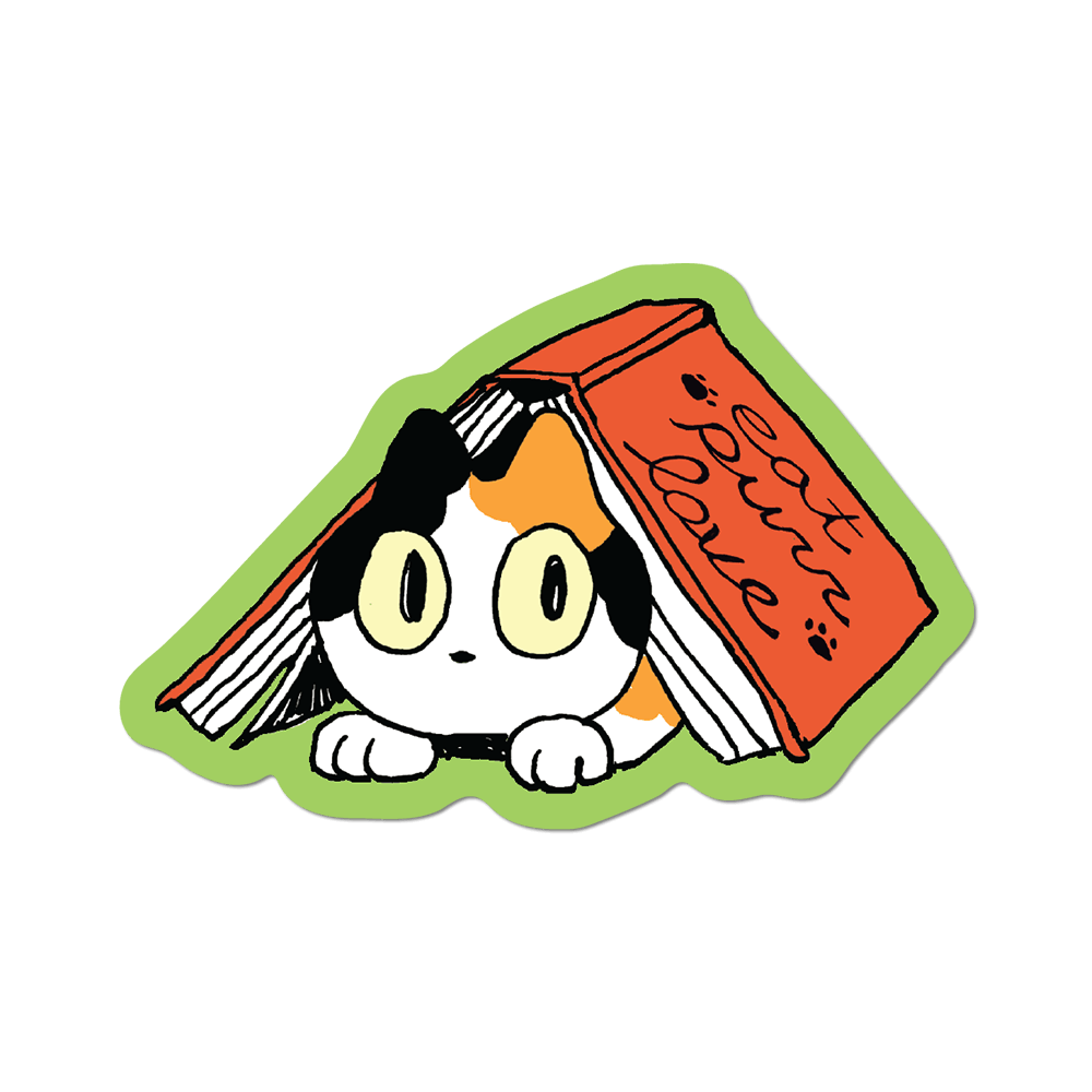 Eat Purr Love Die-Cut Sticker