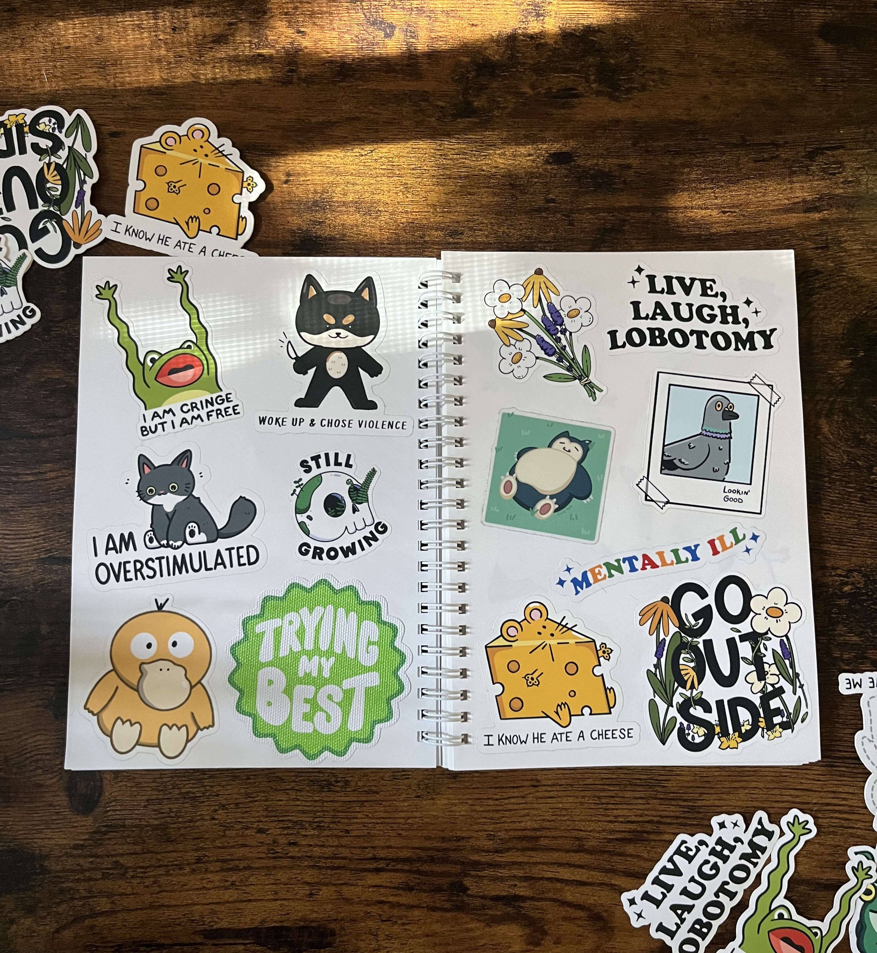 Moth Mart - Flower Reusable Sticker Book