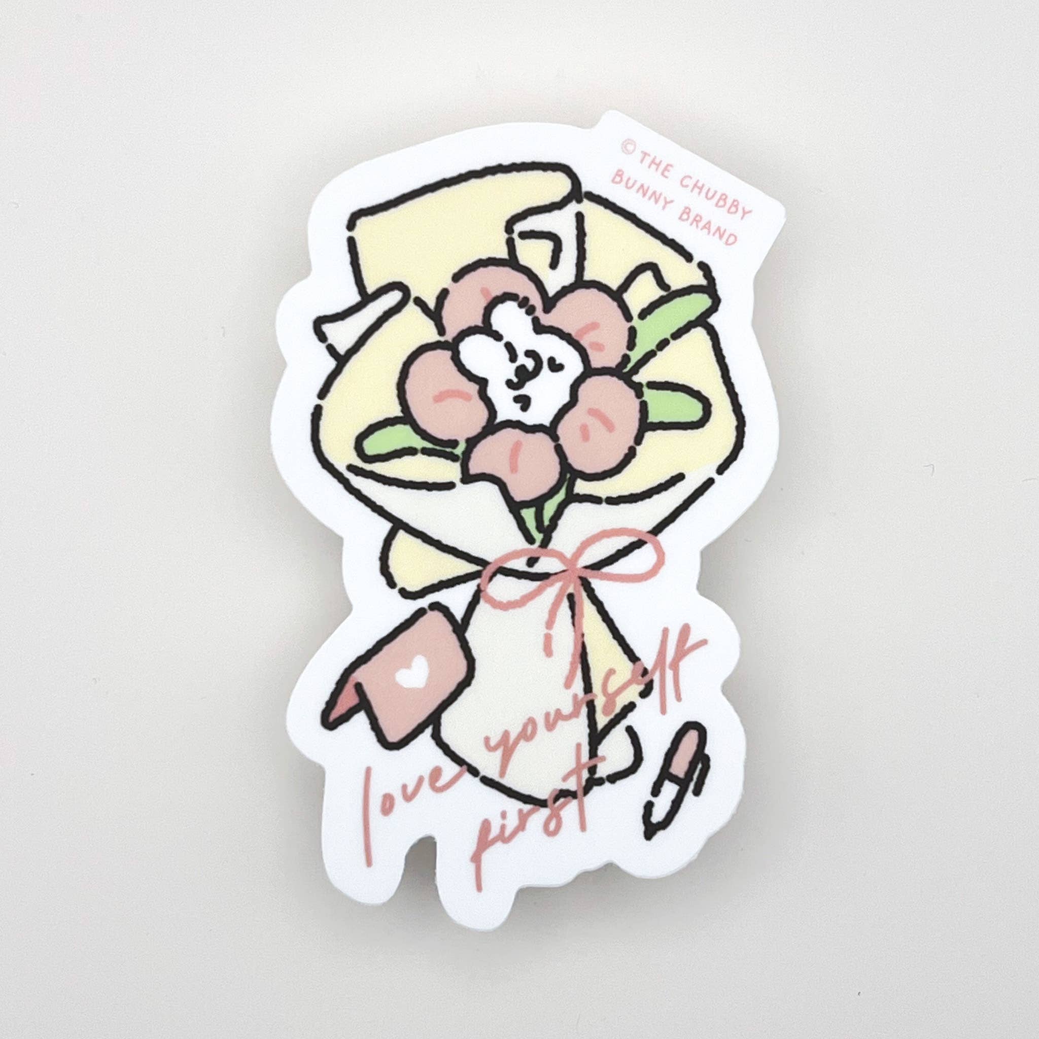 Self Love Flower Bouquet - Vinyl Sticker