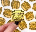 Pittsburgh Pierogi Keystone Mini Sticker 