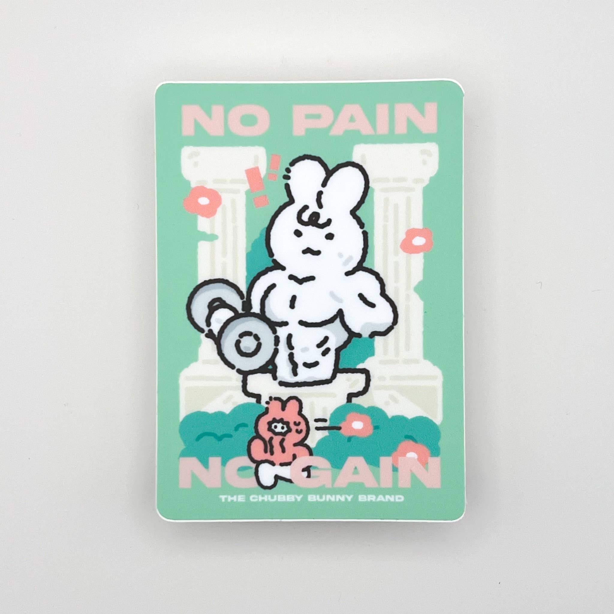No Pain No Gain Workout - Vinyl Sticker
