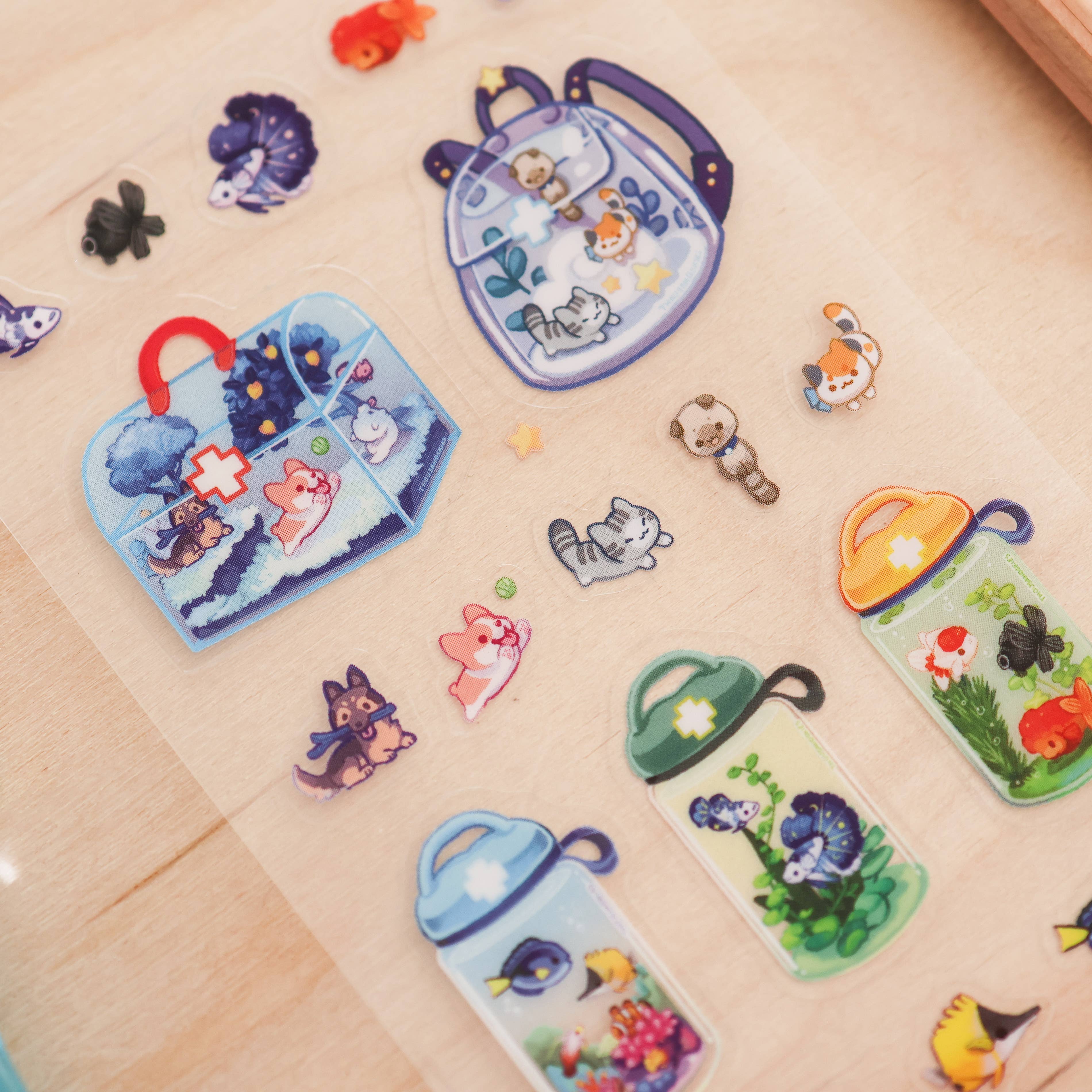Sticker Sheet (Clear) - First Aid Kit