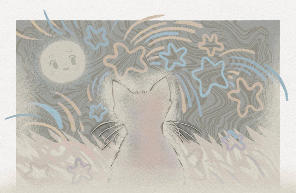 Starry Cat Print