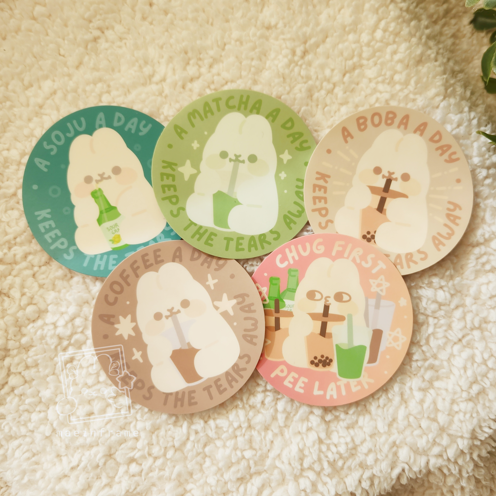 A drink a day | diecut sticker