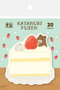 Furukawashiko, Katanuki Fusen - Bear & Cake Sticky Notes