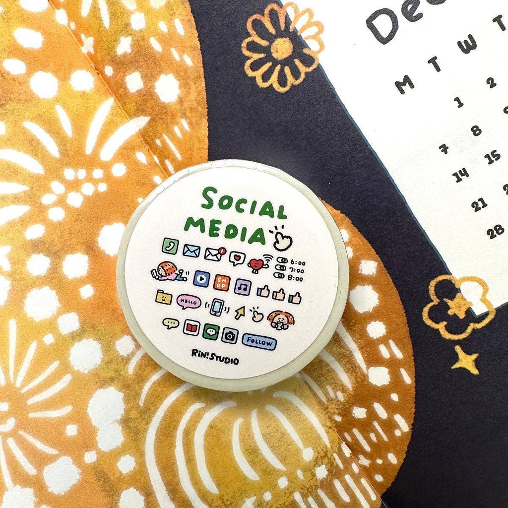 Social Media mini Washi Tape