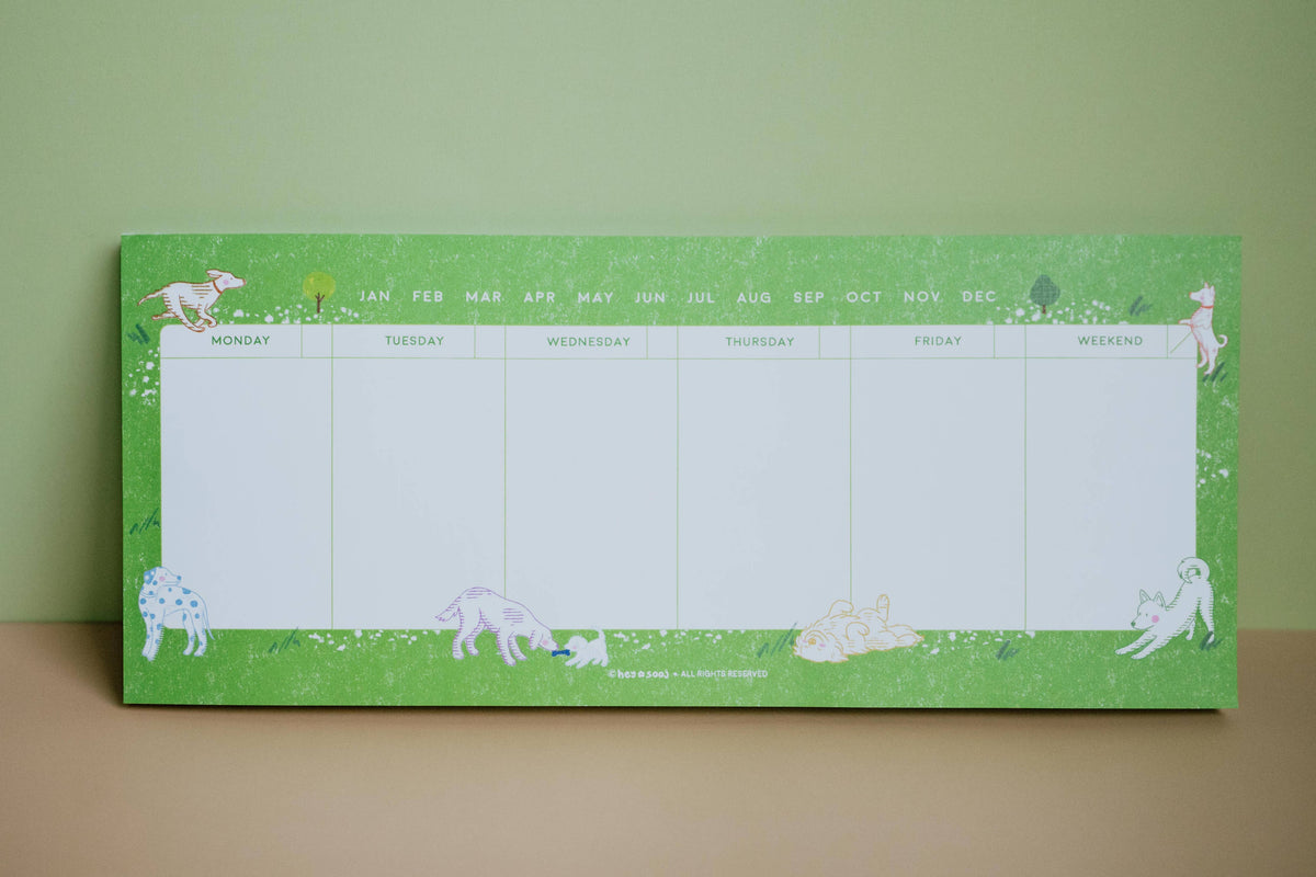 Dog Days Weekly Planner