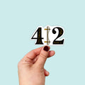 Waterproof Vinyl Pittsburgh 412 Bridge Magnet