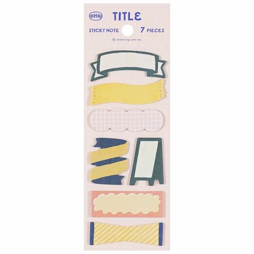 Greeting Life - Title Sticky Notes