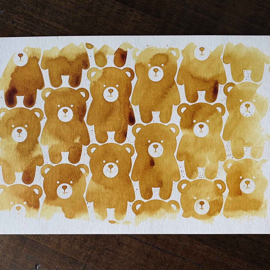 Nouto Ink Swatch Cards - Small Bears