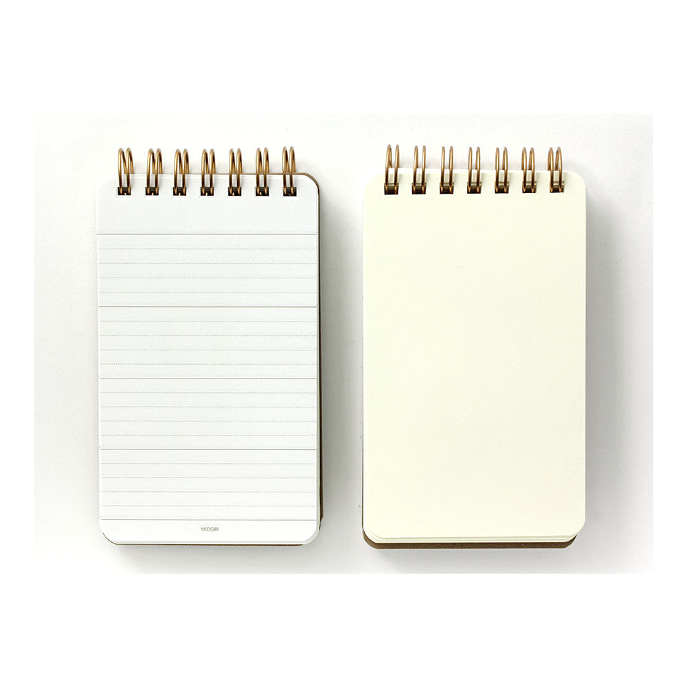 Midori Grain Memo Pad - 5" x 3" - Grain dark brown