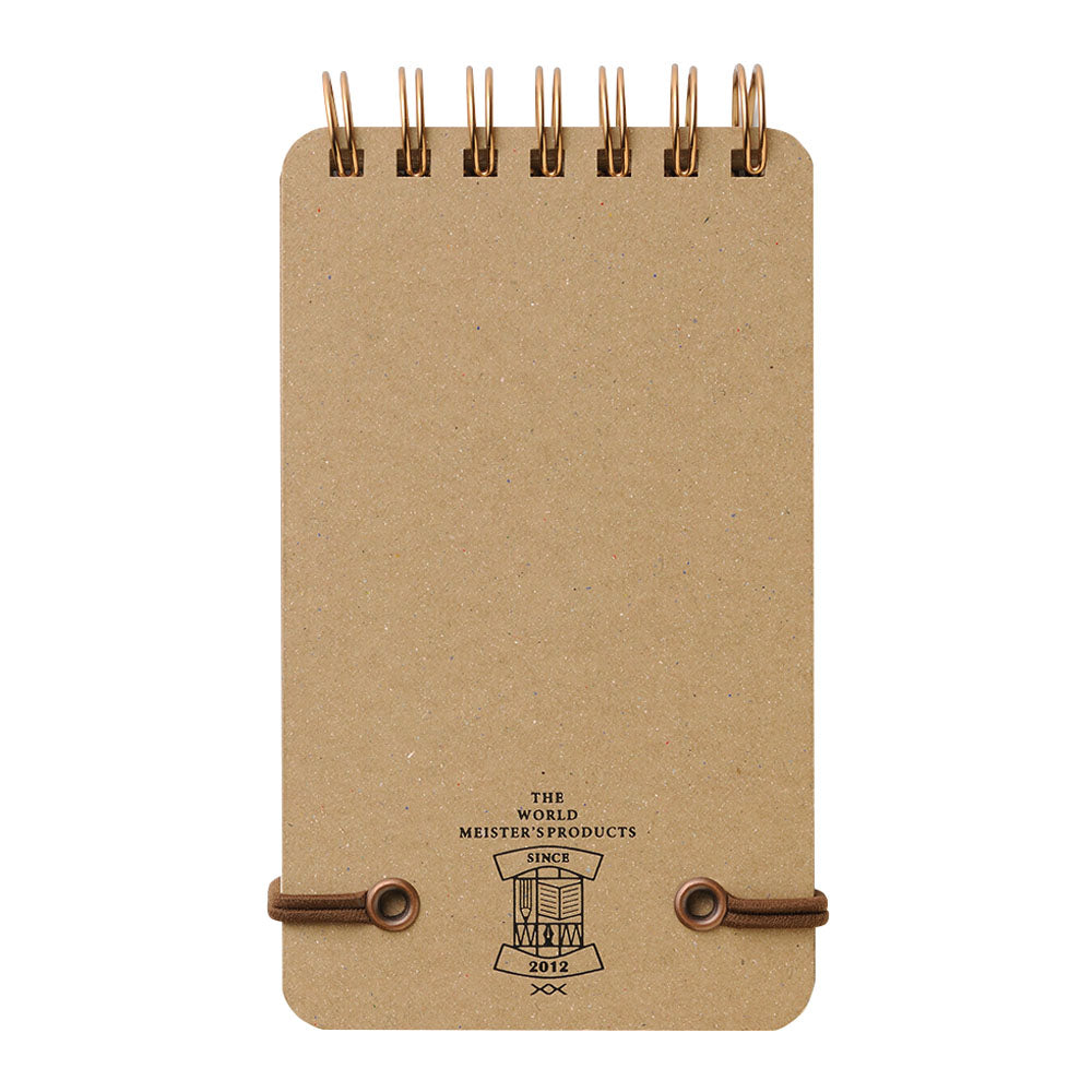 Midori Grain Memo Pad - 5" x 3" - Grain dark brown