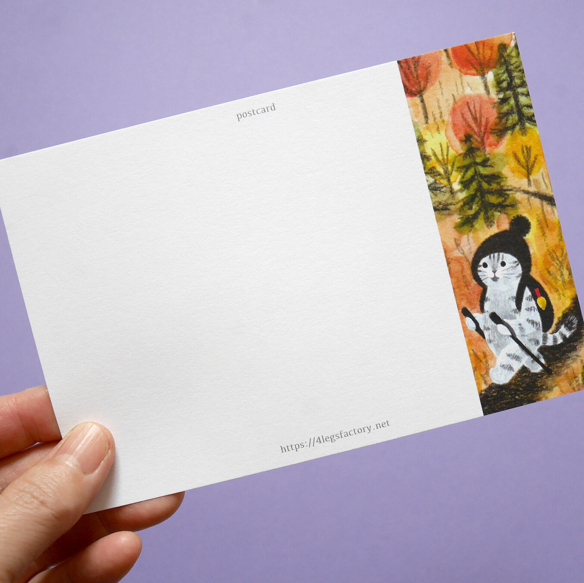 4legs Postcard - Aki