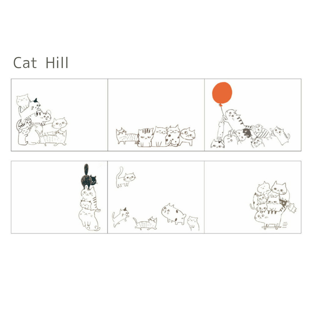Shinzi Katoh Rolled Sticky Notes - Cat Hill