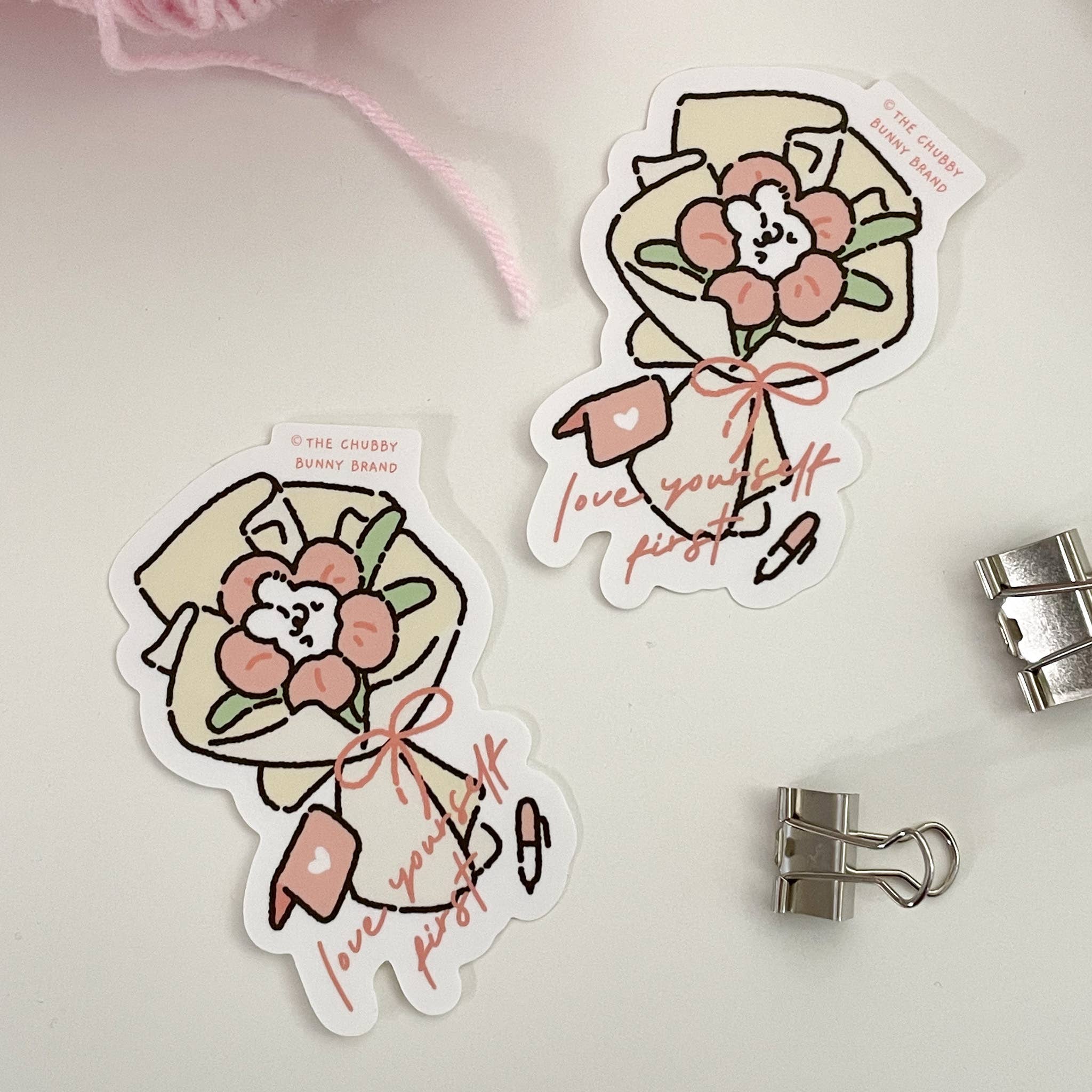 Self Love Flower Bouquet - Vinyl Sticker