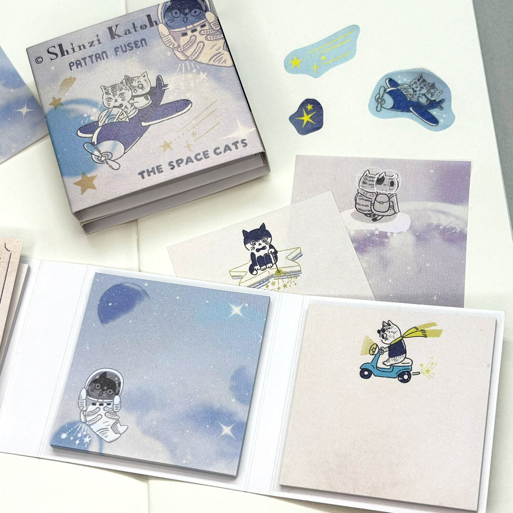 Shinzi Katoh Sticky Notes - Space Cats