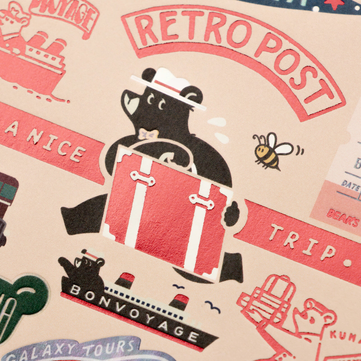 Rokkaku x Ob1toy Postcard - Bear's