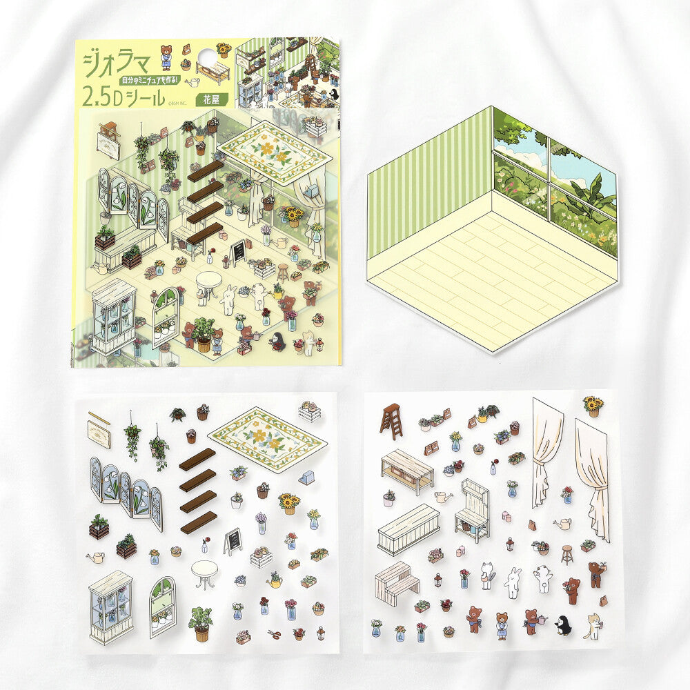 BGM Diorama 2.5D Sticker Sheet Vol.1+2