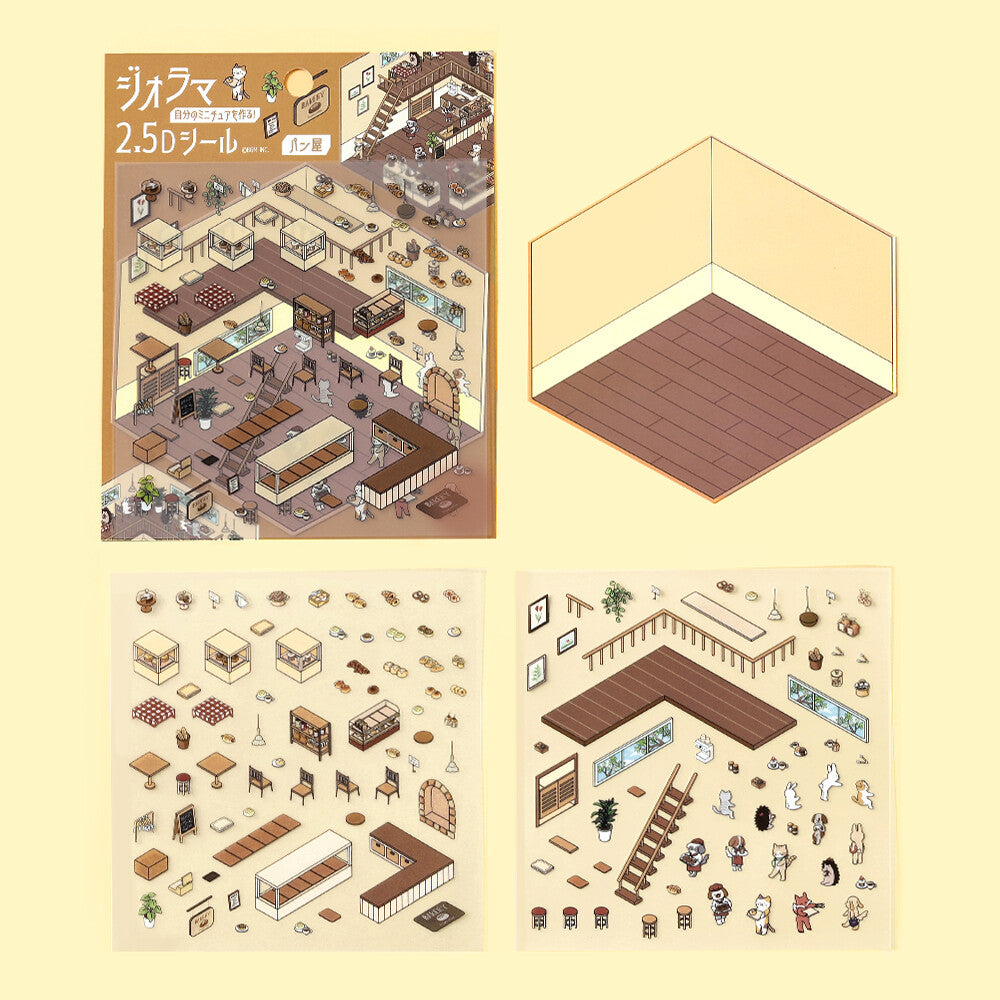 BGM Diorama 2.5D Sticker Sheet
