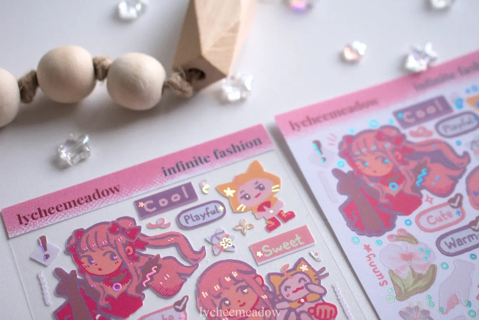 Infinite Fashion Holographic Sticker Sheet