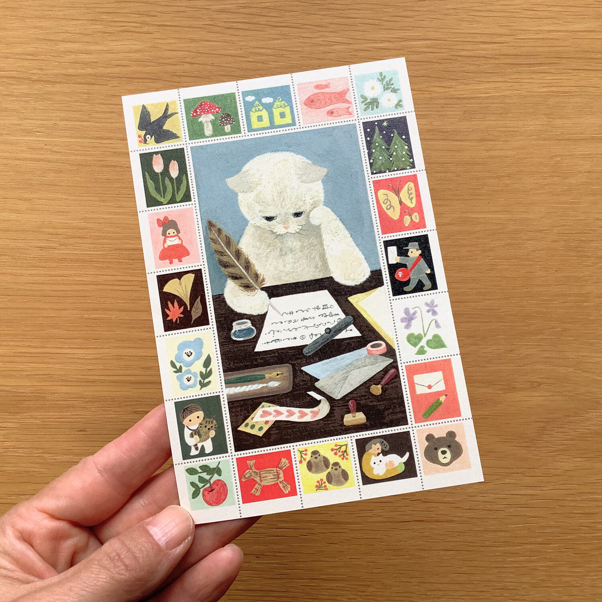 4legs Postcard - Letter Cat