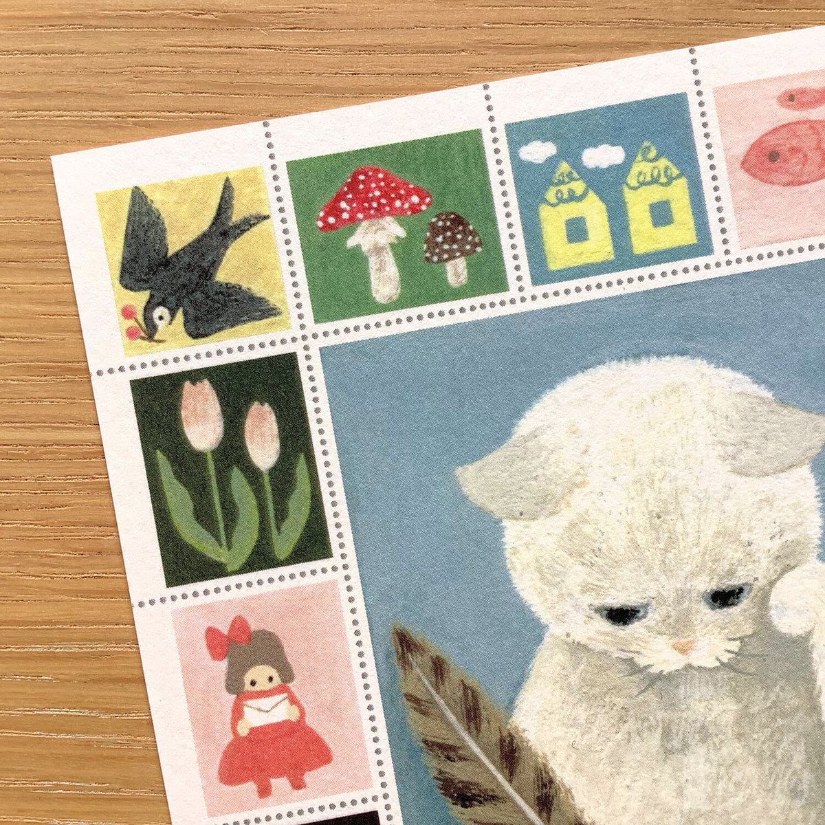 4legs Postcard - Letter Cat