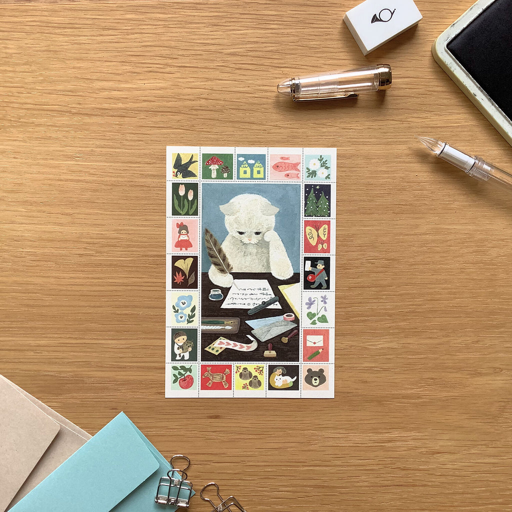 4legs Postcard - Letter Cat