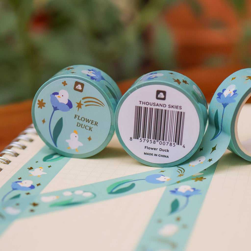 Flower Duck Washi Tape