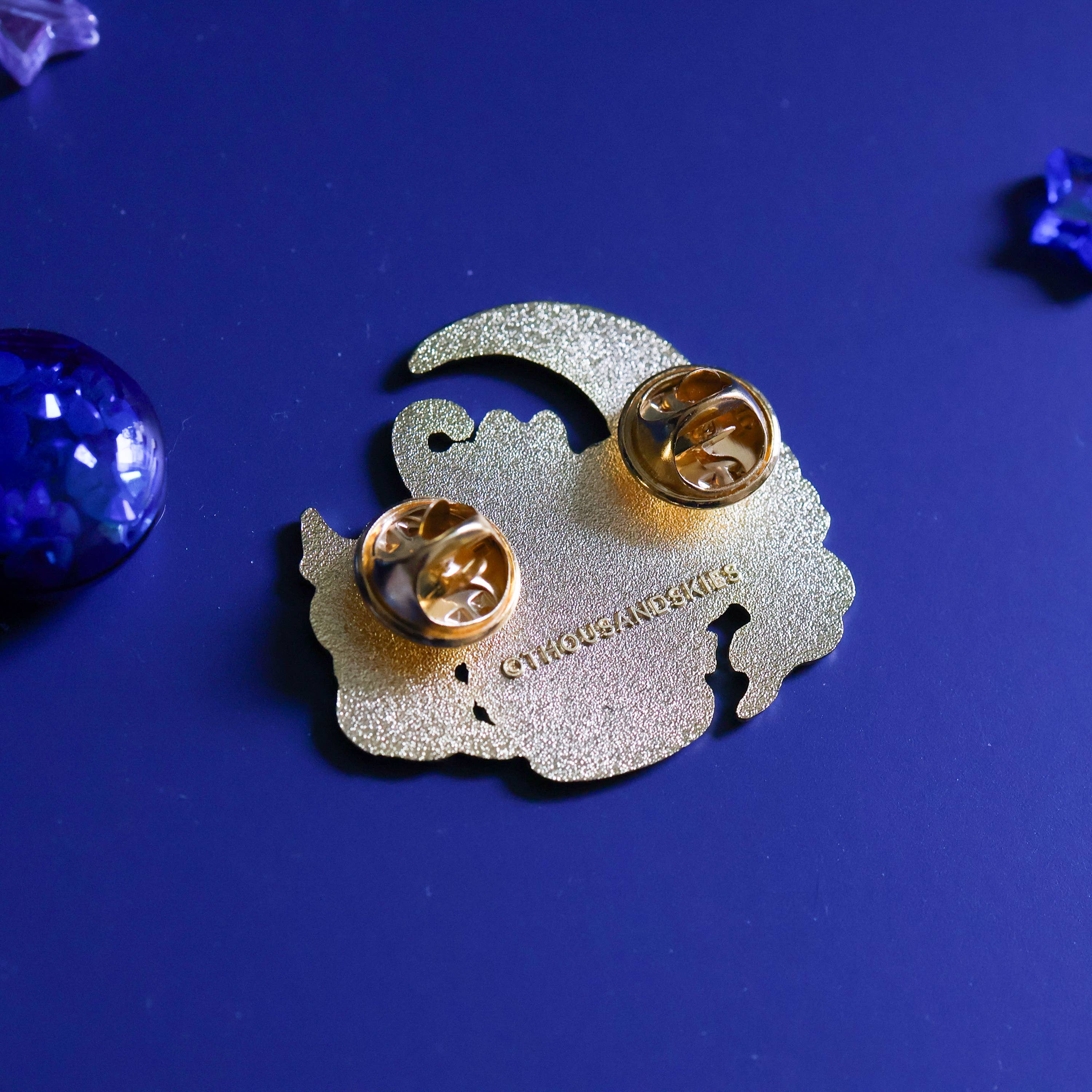 Enamel Pin - Deep Sky and a Black Cat