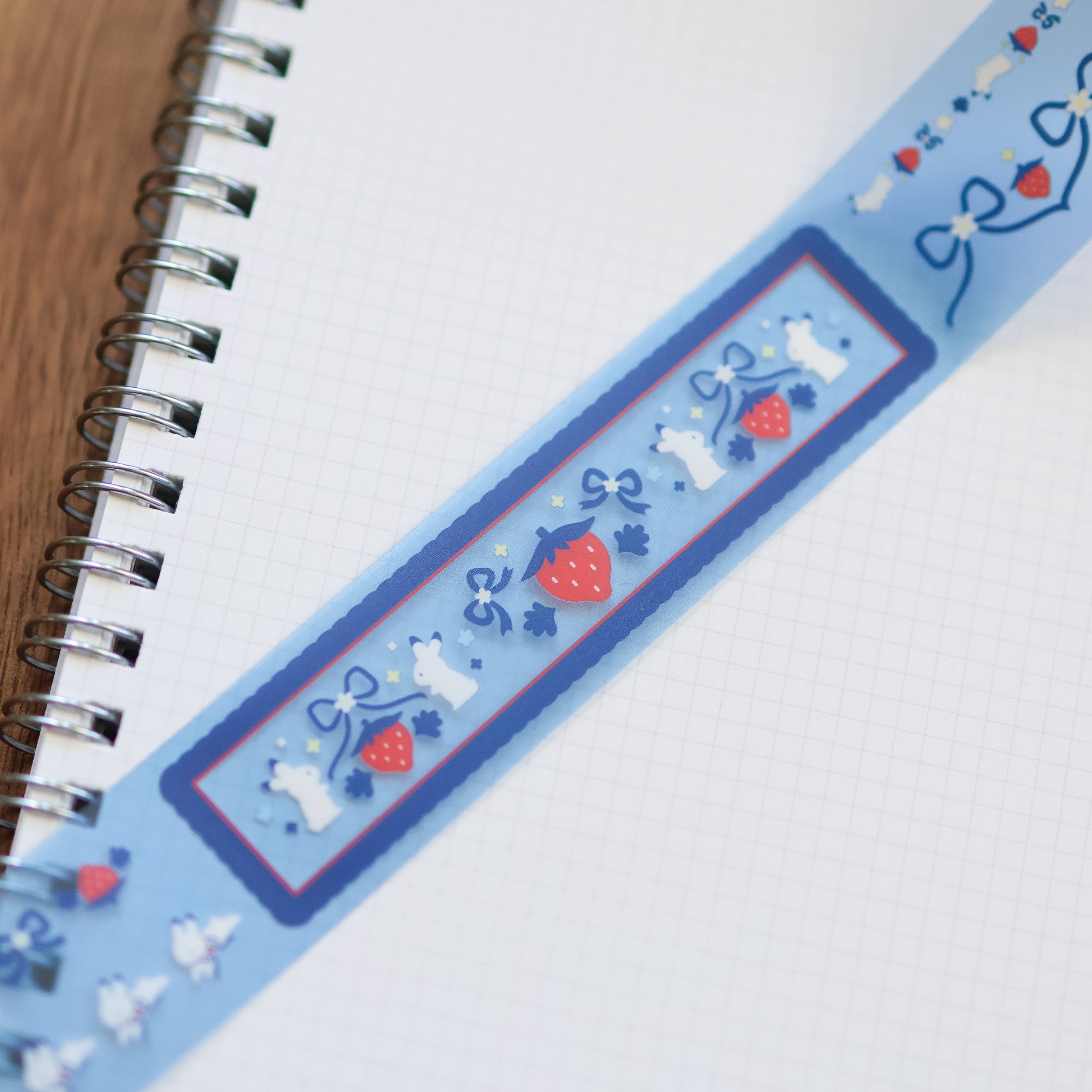 Kiss Cut PET Tape - Strawberry Bunnies