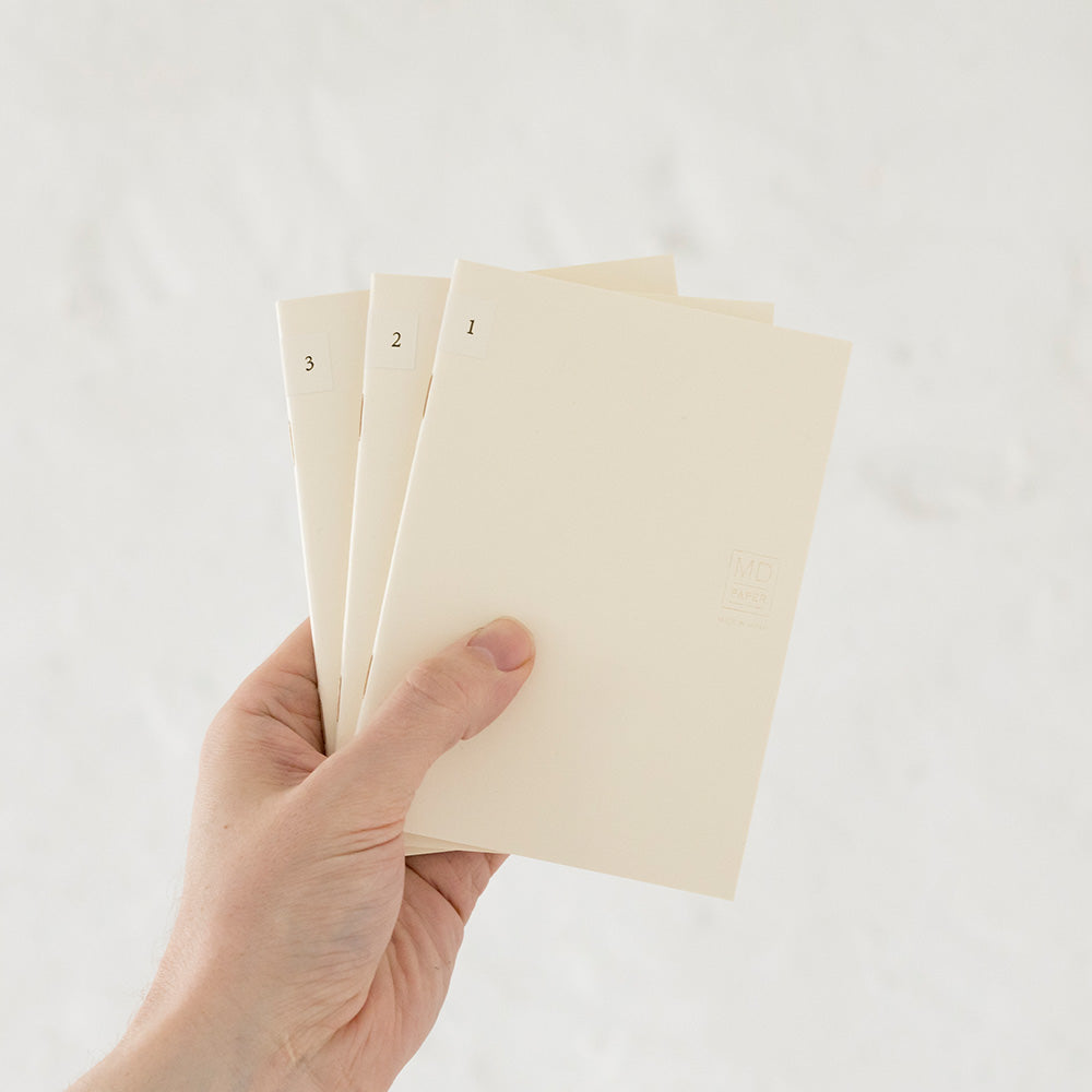 Midori MD Notebook Light A6 Grid - Pack of 3
