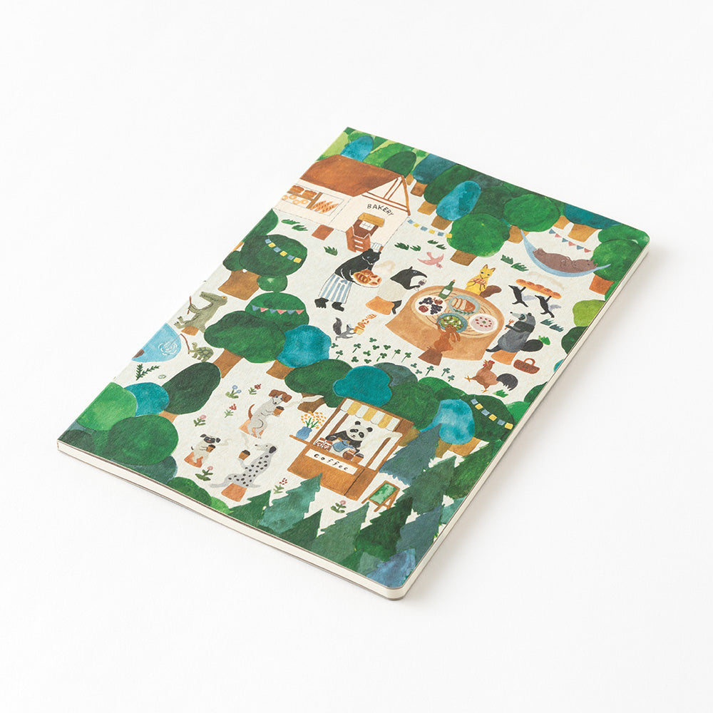 Midori Yuru Log Notebook - Forest Animal