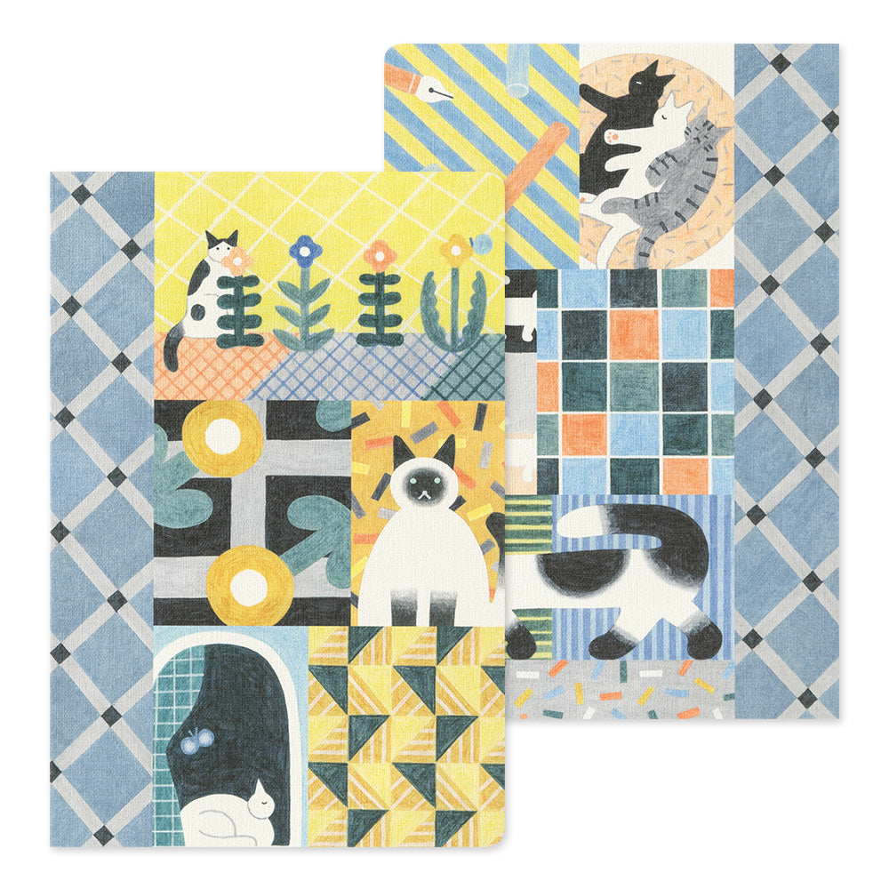 Midori Yuru Log Notebook - Cat