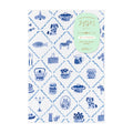 Midori Yuru Log Notebook - Blue Nordic