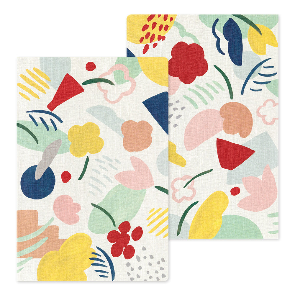 Midori Yuru Log Notebook - Motif Textile