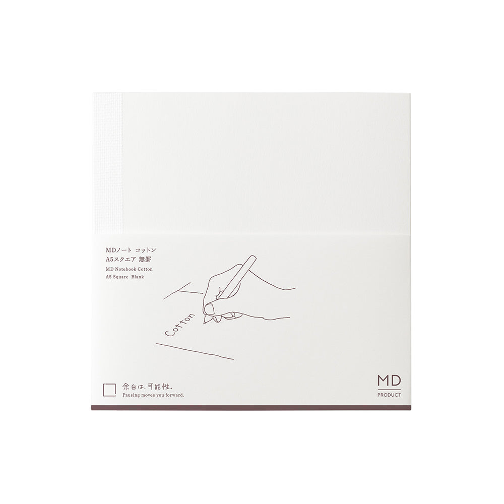 MD Notebook Cotton A5 Square - Blank