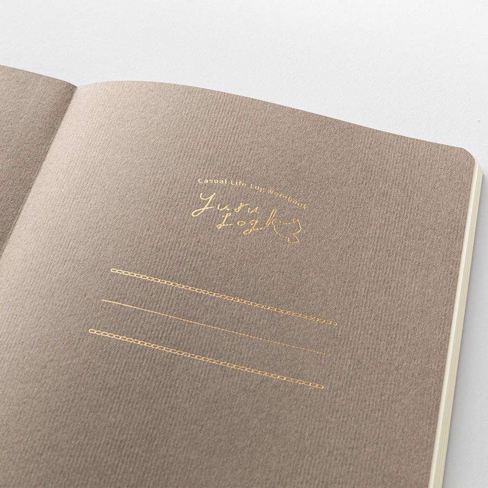 Midori Yuru Log Notebook - Watercolor