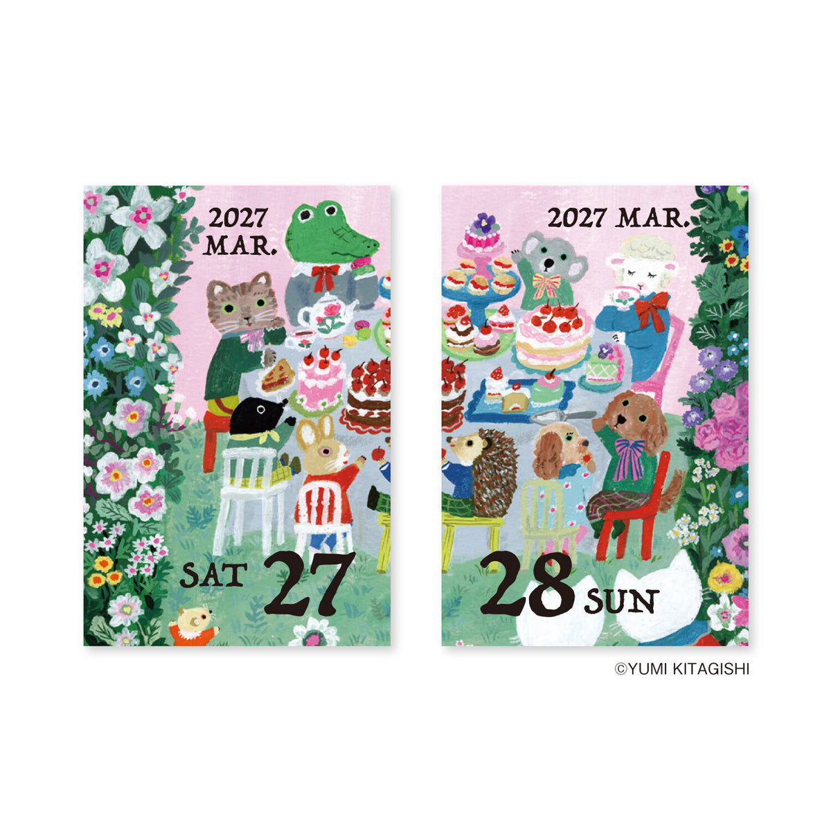 Yumi Kitagishi 2027 Himekuri - Mini Calendar